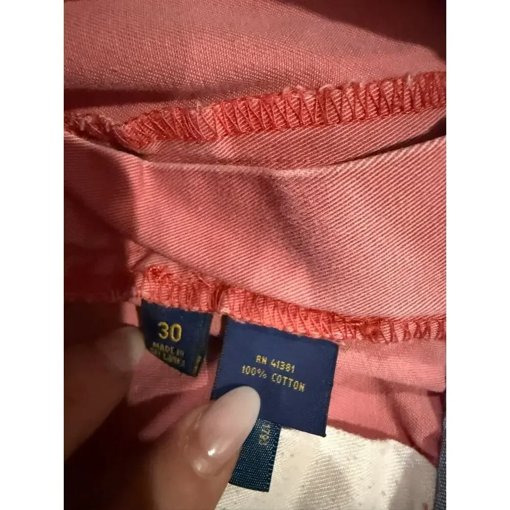 Polo Ralph Lauren Men's Coral‎ Chino Shorts Size 30 Classic Fit 9